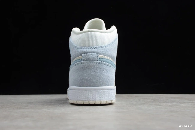 1st Kicks Shoes DA4666-100 Mid Textures 1 Jordan Mixed Air Blue 0729
